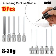 YMIFI 12Pcs Dispensing Machine Needle, 8G-30G Fluids Blunt Tip Industrial Glue Injection Needle,  Me