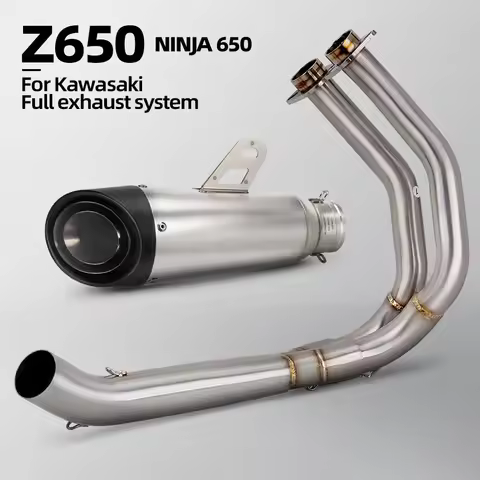 Z650 Exhaust Project S1 Muffler For Kawasaki Ninja650 Z650 2017-2023 Motorcycle Exhaust System Stree
