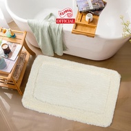 STELLAR BORDER DOOR MAT 45x70cm. SOFT MAT THICK 16-20mm BATH ROOM MAT TPR ANTI-SLIP BACKING WASHABLE
