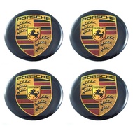 There Are 2 Types 64mm. PORSCHE Sticker Wheel Hub Resin Width 64 Mm.(6.4 Cm)