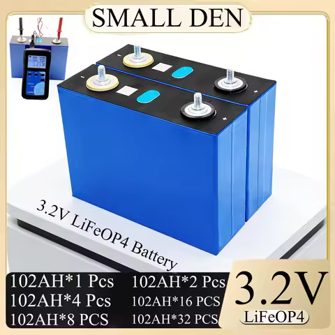 NEW 1-32 PCS 3.2V 102Ah LiFePO4 Battery Lithium phospha DIY 12V Golf cart RV Solar Energy storage sy