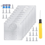 10 Pcs Stainless Steel Hinge Repair Fixing Bracket Plate Kit Cabinet Hinge Repair Kit for Furniture 