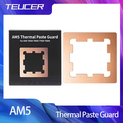 TEUCER AM5 Thermal Paste Guard Chips Heat Dissipation Armor Cover Copper AMD For 7950X 7900X 7700X 7