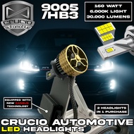 9005 HB3 Crucio Automotive Super Bright Mini Projector 160 Watt Head Lamp Fog Lamp