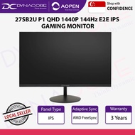 AOPEN 27SB2U P1 27-inch 1440P QHD 144HZ IPS Gaming Monitor