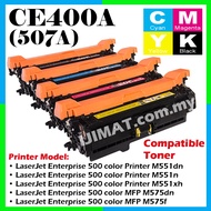 Compatible to HP 507A HP507A CE400A CE400X CE 400A LaserJet Enterprise 500 Color M 551dn M551n M575d
