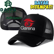 Daffa Apparel GARENA Trucker Hat - GARENA Logo Distro Hat - GARENA Premium Hat - Adult Men's Hat - O