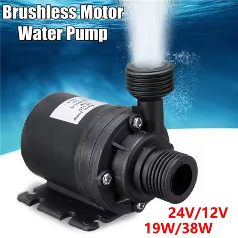 DC 12V 24V Submersible Solar Water Pump 19W/38W Centrifugal Pump Brushless Solar Water Pump for Wate