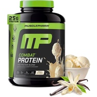 MusclePharm Combat Protein Powder, anilla Flaor, Fuels Muscles for Productie Workouts, 5 Protein s i
