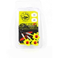 Tackle Tactics TT Big EyeZ Jig Head 1/4 oz 3/0 Chart Red Eyez (5031)