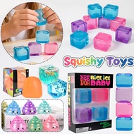 NeeDoh Nice Ice Baby Squishy Toys Creative Ice Cube Squeeze Fidget Toys for Kids and Adults