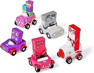 Learning Resources Numberblocks Mini Vehicles Six to Ten, Ages 3+, Toy Cars for Learning Numbers and