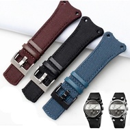 Nylon + Leather Watchband Thick Canvas Strap For K4b381b6 K4b381b3 K4B384B6 Waterproof Wristband Wat