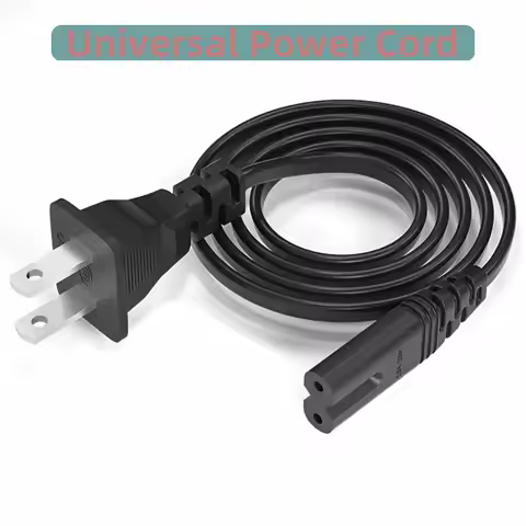 US Power Cable Cord IEC C7 2pin AC Extension Cable For Dell Laptop Charger Canon Epson Printer Radio