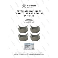Foton Parts Engine Connecting Rod Bearing (4 Pairs): View Transvan Tornado 2E E4 4JB1 Engine