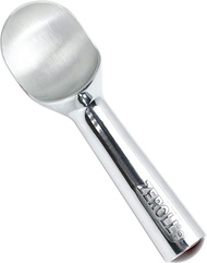 Zeroll Original Ice Cream Scoop with Unique Liquid Filled Heat Conductive Handle Simple One Piece Aluminum Design Easy Release Made in USA Silver (Option Select)