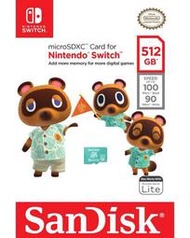 SanDisk Switch 512GB 512G micro SD SDXC 100MB/s 任天堂 專用 記憶卡