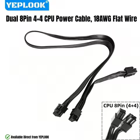 YEPLOOK EPS/ATX12V 2x 8Pin (4+4) Dual CPU Power Cable for Corsair CX750, CX650, CX600, CX550, CX500,