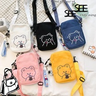 SINSIN Shoulder Bags Canvas Women Cartoon Bear Handbags