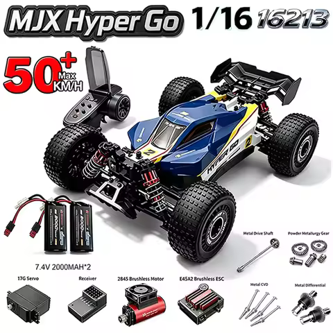MJX Hyper Go 16212 16213 16218 1/16 4WD RC Car 60KM/H Brushless RC Racing Car 2.4G Remote Control Ca