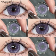 (COD)Eyeshare softlens lensa mata penuh gaya dan cantik softlens grey/brown lensa kontak murah lensa