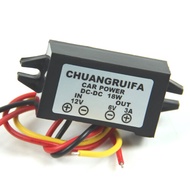 Bộ Chuyển Đổi Chống Nước 12V Bước Xuống Nguồn 6V 18W Max 3A DC/DC Mới