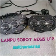 Lampu Led Sorot Aegis U18 Motor Dan Mobil Harga Per-1 Pcs Lampu. Ready