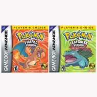 美版  寶可夢火紅葉綠／Pokemon FireRed Version ＆LeafGreen Version ／ポケットモンスター ファイアレッド＆ リーフグリーン  Gameboy Advance 