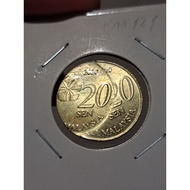 (RARE) 2020 Error Coin Double Struck Error 3rd Series 20 Sen UNC