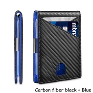 QuXis Ví Nam Magsafe Mỏng Bỏ Túi Rfid Sợi Carbon Mới Ví Đựng Thẻ Ví Nam Màu Đen Công Sở Túi Đựng Tiề