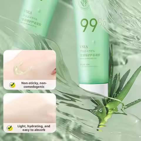 Natural Aloe Vera Gel for Face and Body Antioxidant Even Skin Tone Moisturizing Soothing Soothing Re
