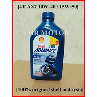 4T Shell AX7 15W-50 / 10W-40 , AX5 15W-40 (100% Original Shell Malaysia)