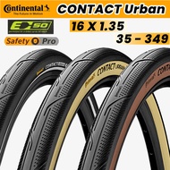 Continental Contact Urban Tire Tyre Creamwall 16 x 1.35" 35-349 Trifold Folding Bike BMX Road Bike Gravel Tyres