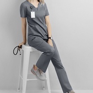 【Ready Stock】 Scrub Suit women suit scrub suit medical for woman scrub suit baju scrub Women's High-End Brushing Clothes Oral Doctor Work New Style Operating Room Beauty Salon Nurse