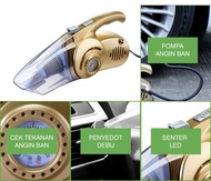 4in1 Car Vacuum Cleaner Penyedot Debu Pompa Angin Tekanan Ban Mobil