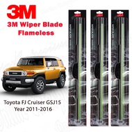 3M Wiper Toyota FJ Cruiser Blades Frameless UV Resistant Rubber -Toyota FJ Cruiser GSJ15 Year 2011-2