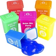 ArtCreativity Fart Bin Putty, Set of 6, Assorted Vibrant Colors, Birthday Party Favors, Goodie Bag Stuffers, Piñata Filler, Funny Prank Toy, for Boys and Girls