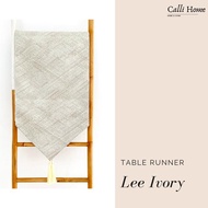Tablecloth / Table Runner Size 200X40 Cm "Lee Ivory"