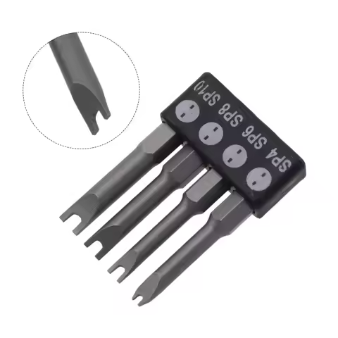 Special-shaped Screwdriver Bit 50mm Length 6.35mm（1/4inch）handle ABS + Metal Three Points Y Type/U T