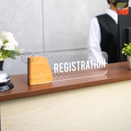 INPI HOUSE Signage Registration - Table Sign Board Registration Place - Wood + Acrylic