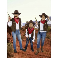 christmas outfit for kids christmas outfit Party Men Women Western Cowboy Parent-Child Costume Perfo