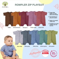 SG Seller - Baby Playsuit Baby Zip romper Children kids jumpsuit zip romper Zip up romper onesie