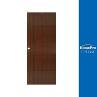 HomePro ประตู UPVC LT-06 80x200 ซม. สี BROWNIE OAK แบรนด์ AZLE
