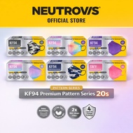 Neutrovis KF94 Adult Korean Premium Face Respirator 20s - 2-Tone Series (Multiple Designs Available)