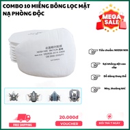 Combo of 10 Anti-Poison Mask Filter Cotton 3m 6200 6800 7502 5N11CN KN95 - Genuine Products