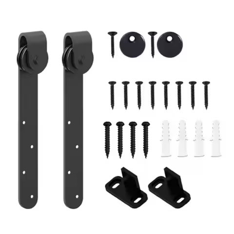 Cabinet Door Kit Barn Door Hardware Kit Small Space Solutions 23.7x5.5x4cm Compact Sliding Door Guid