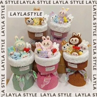 LAYLASTYLE doll bouquet CABYBARA stuffed animal bouquet LABUBU LOOPY flower bouquet decoration meani