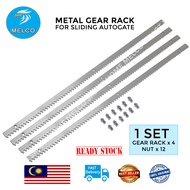 4 PCS PER PACK (1M)  Iron Galvanized Gear rack Autogate ( Casa Asia/DC Max/ E8 E1000 / OAE/ DC Slidi