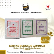Kertas Bungkus Nasi Coklat Pembungkus Makanan Kertas Minyak Laminasi Tiga Daun
