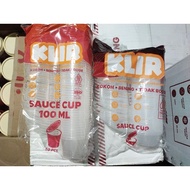 Sauce Cup Container 25ml - 150ml + Lid 50 pcs Sauce Cup Container